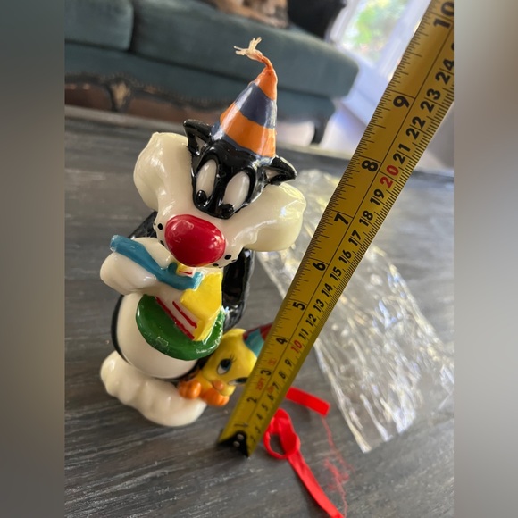 WARNER BROS looney Toons. 1995 Sylvester & Tweety candle - Picture 4 of 5